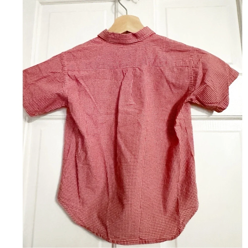 Ralph Lauren Red Gingham Plaid Button Down Shirt Sz 4T